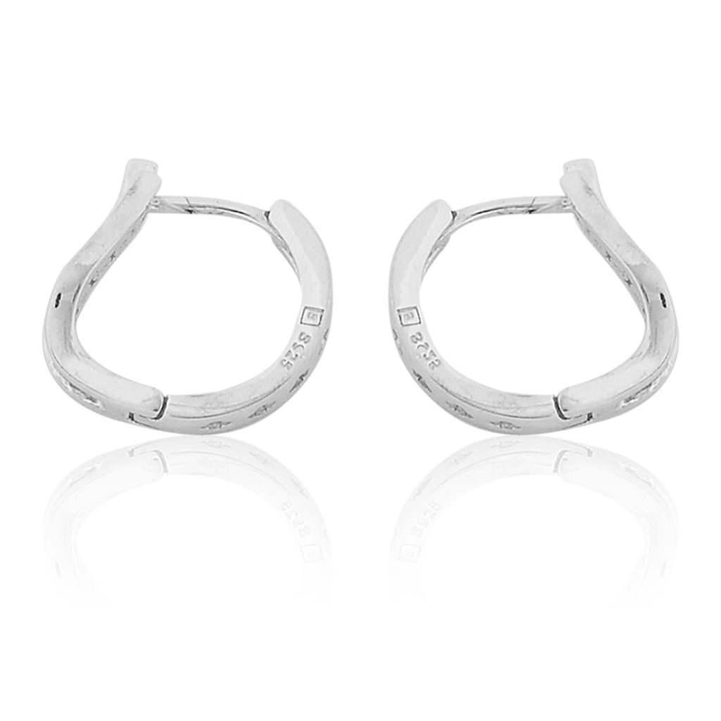 Tender Platinum Droplet Stud Earring