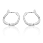 Tender Platinum Droplet Stud Earring