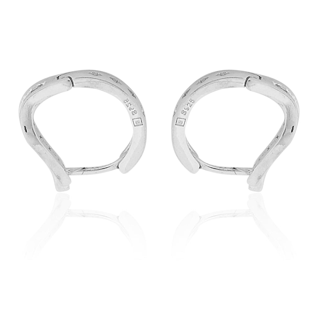 Tender Platinum Droplet Stud Earring
