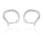 Tender Platinum Droplet Stud Earring