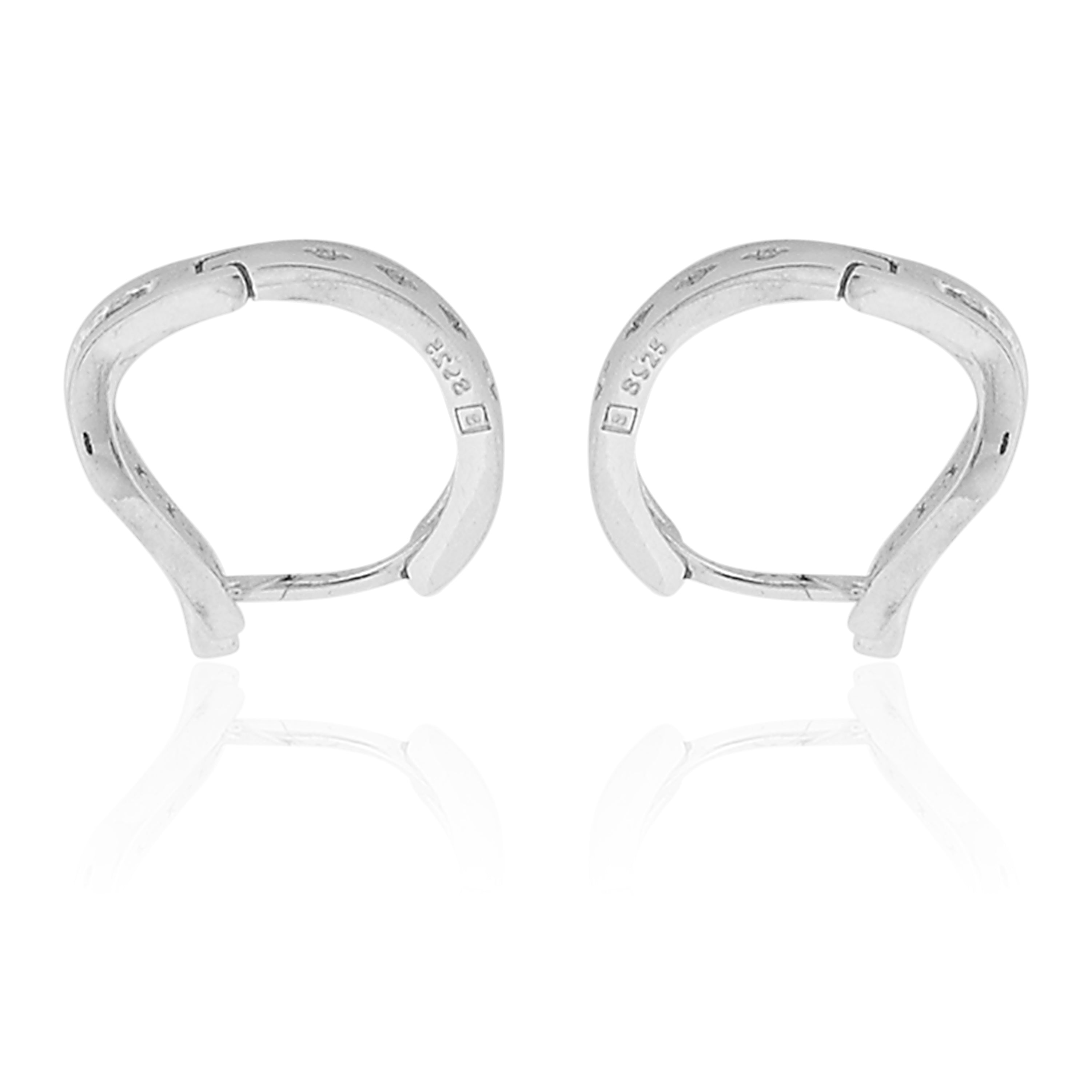 Tender Platinum Droplet Stud Earring