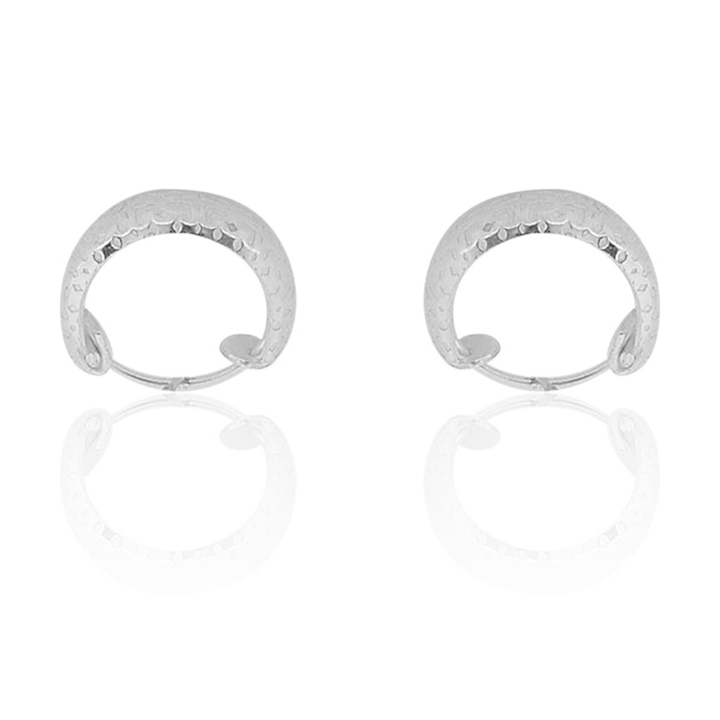 Plain Platinum Earring Bali