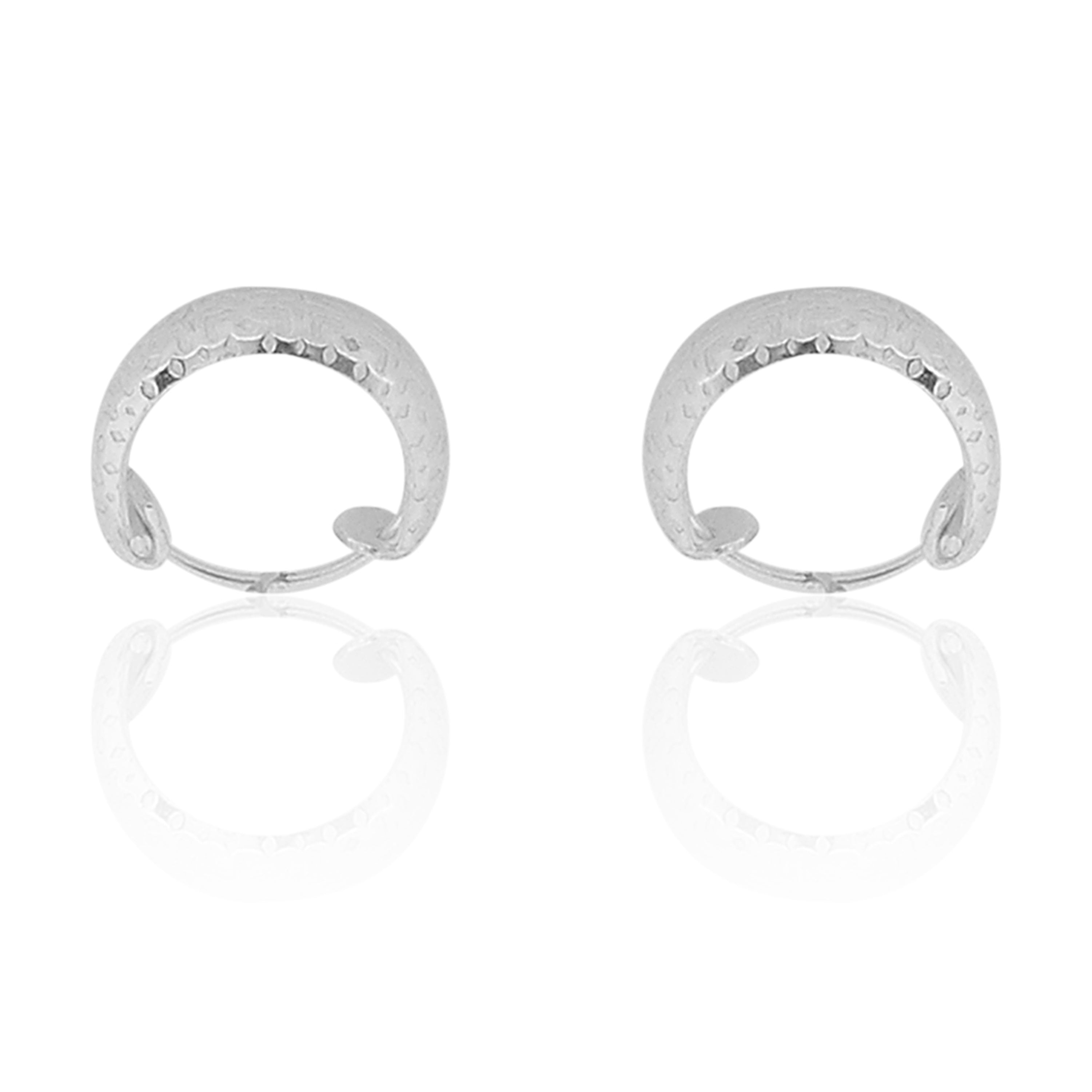 Plain Platinum Earring Bali