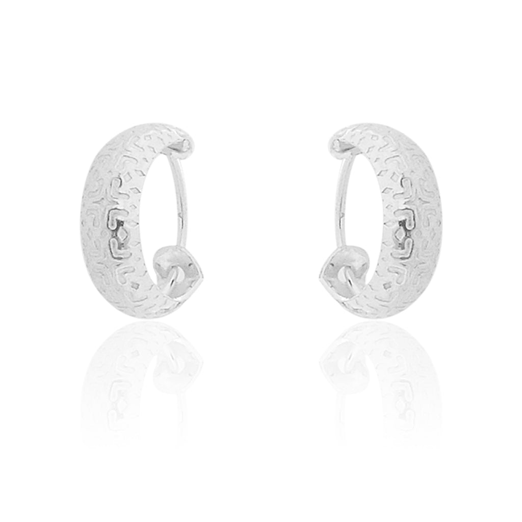 Plain Platinum Earring Bali