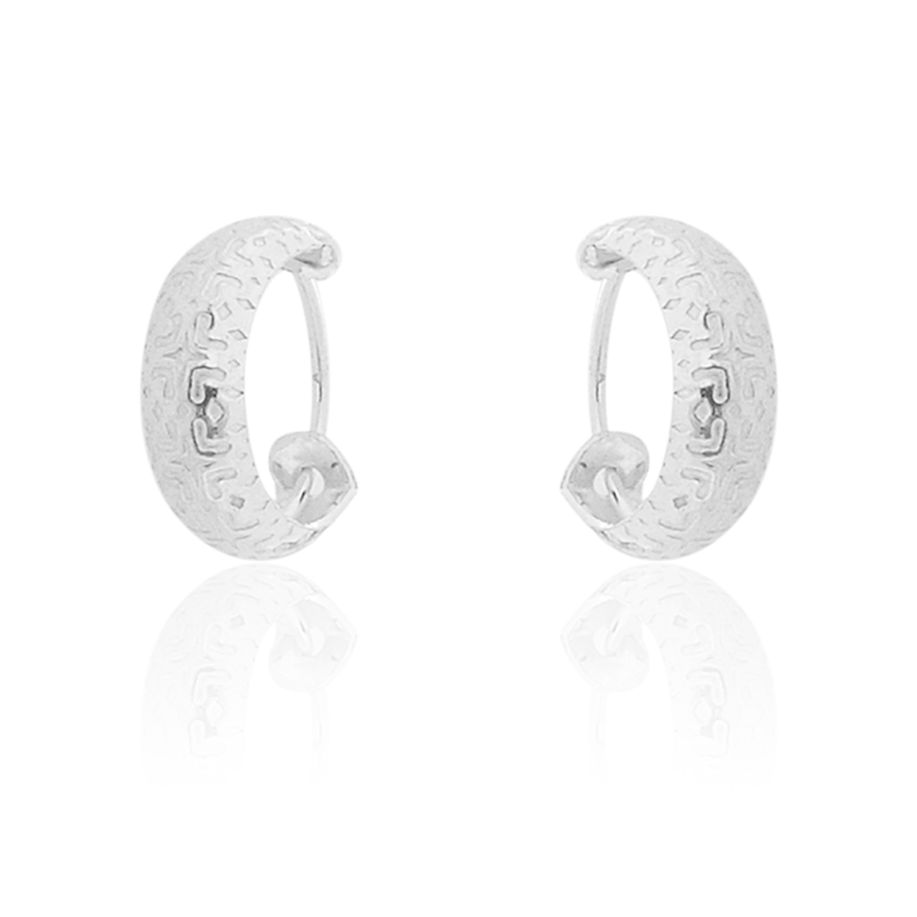 Plain Platinum Earring Bali