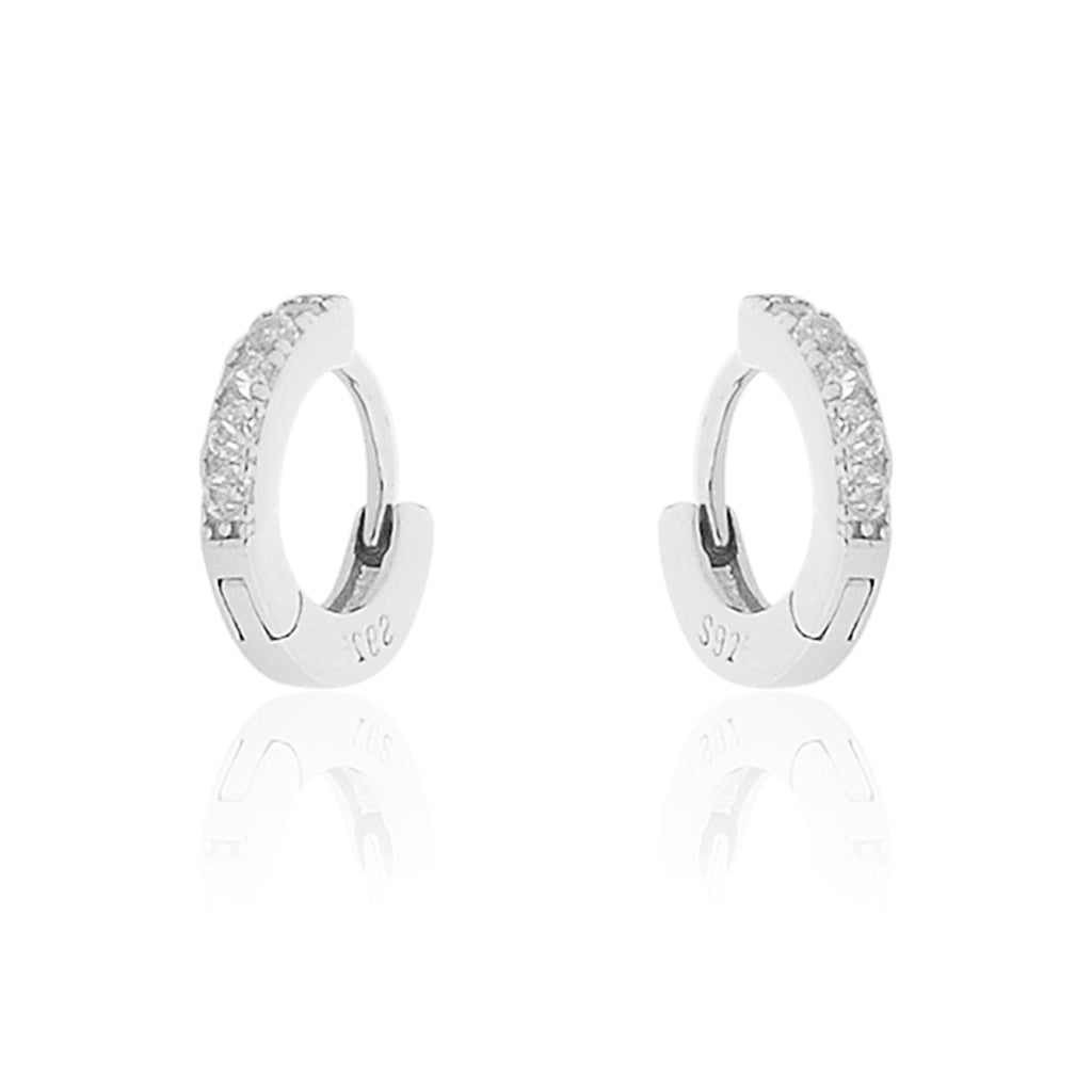 Earrings For Men Stainless Steel Huggie Hoop Earring Silver Stud Earrings For Men
