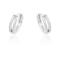 Stainless Steel Hoop Piercing Round crystal Luxury Earring
