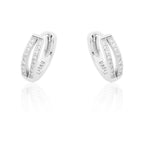 Stainless Steel Hoop Piercing Round crystal Luxury Earring