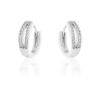 Stainless Steel Hoop Piercing Round crystal Luxury Earring
