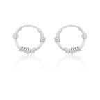 Dainty Leaf Platinum Stud Earring