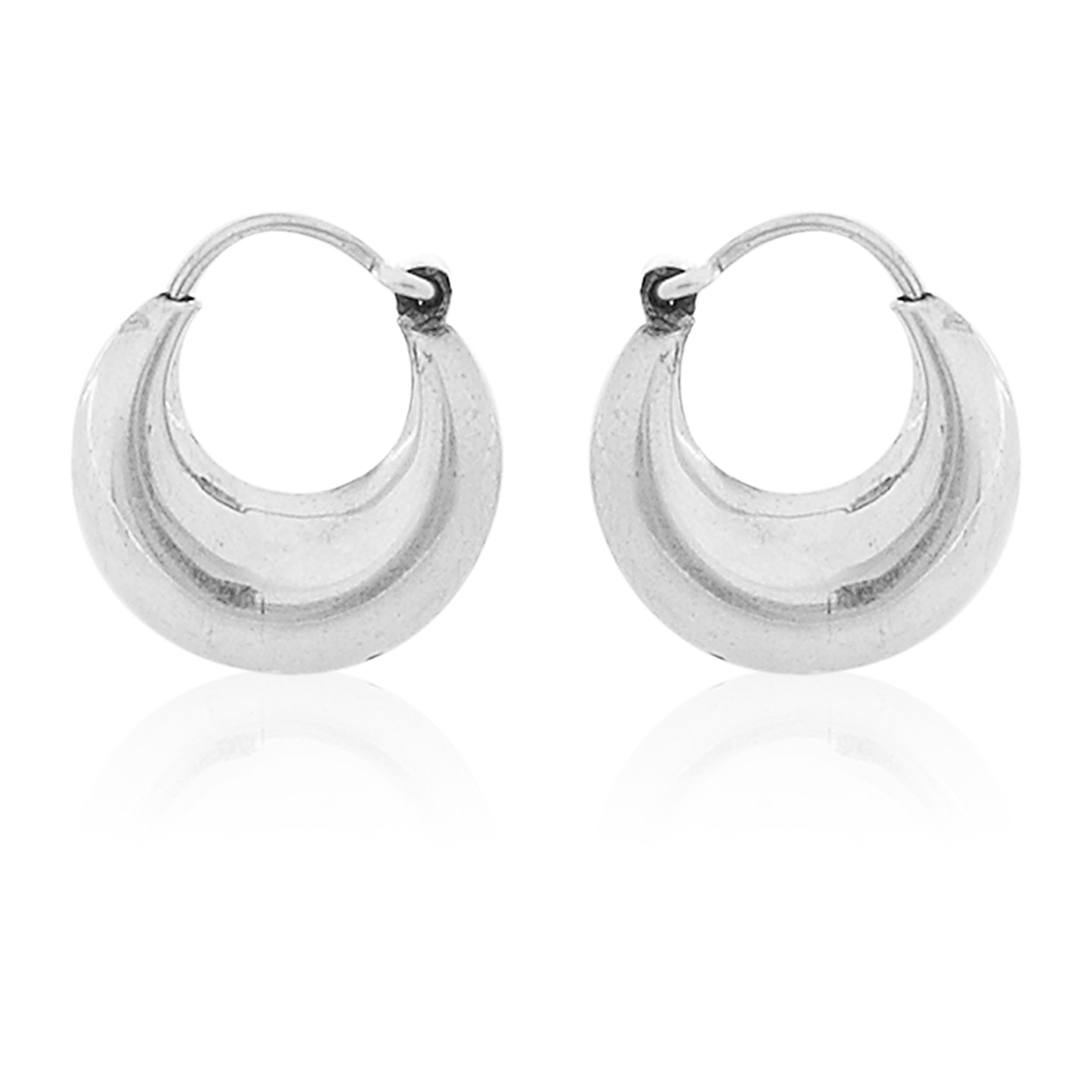 925 Silver Trendy Kaju Bali Earring for Men