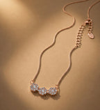Floral Cluster Rose Gold Chain