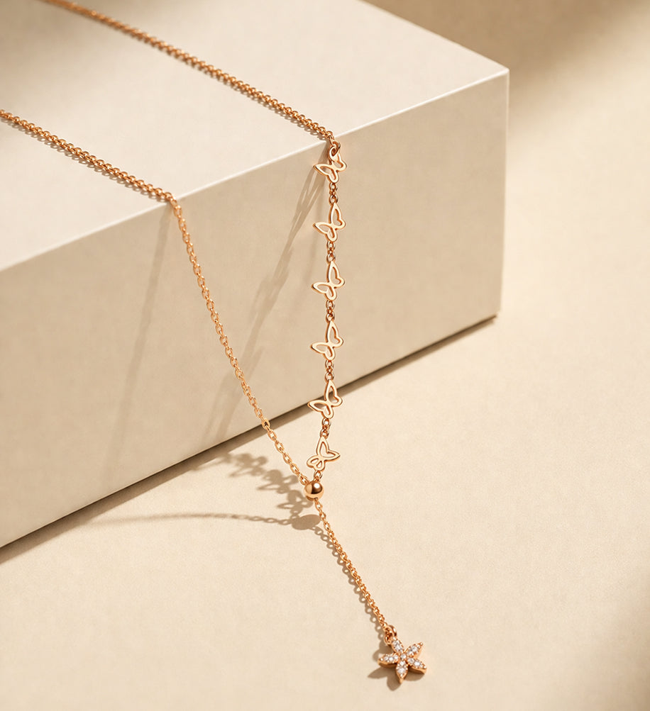 Butterfly Lariat Chain