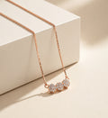 Floral Cluster Rose Gold Chain