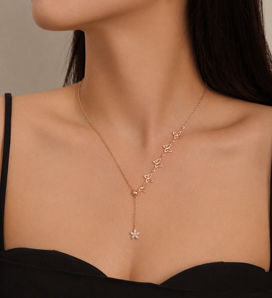 Butterfly Lariat Chain