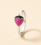 Strawberry Charm Kids Ring