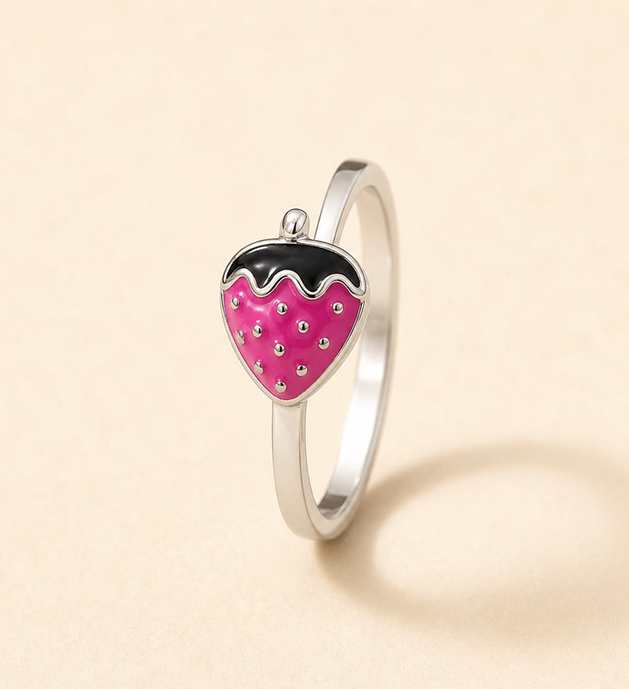 Strawberry Charm Kids Ring