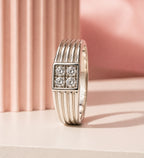Textured Silver Band Ring