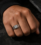 Textured Silver Band Ring
