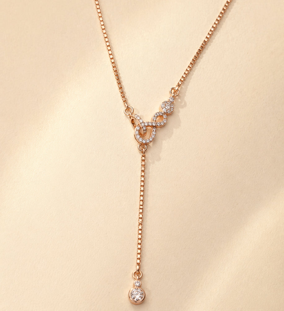 Crystal Infinity Rose Chain
