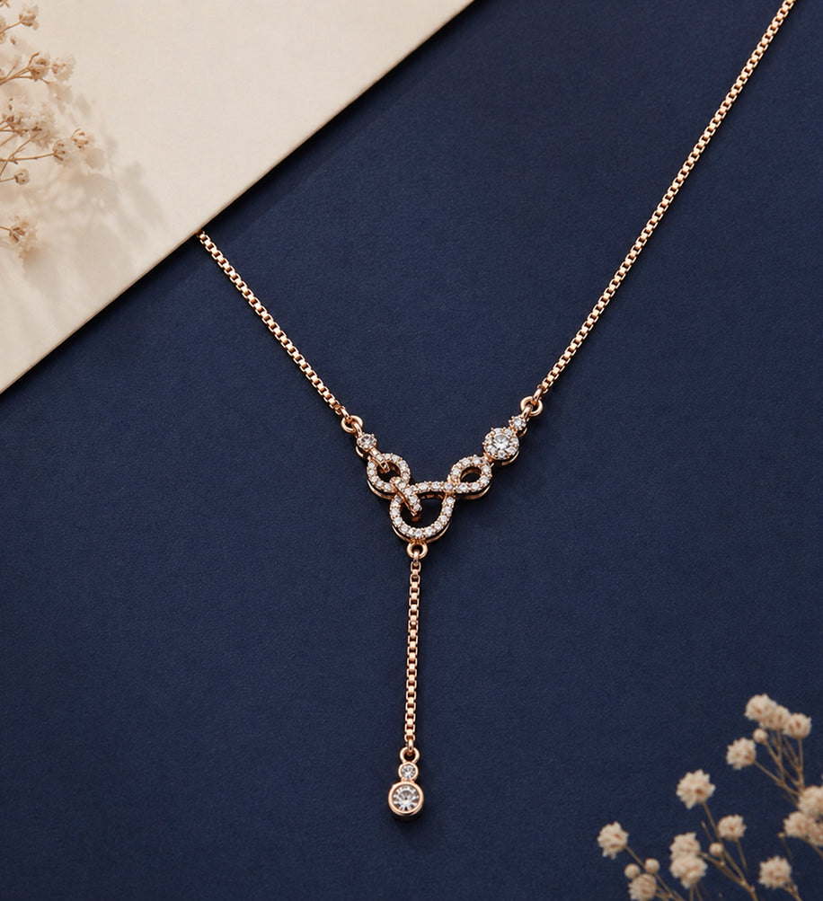 Crystal Infinity Rose Chain