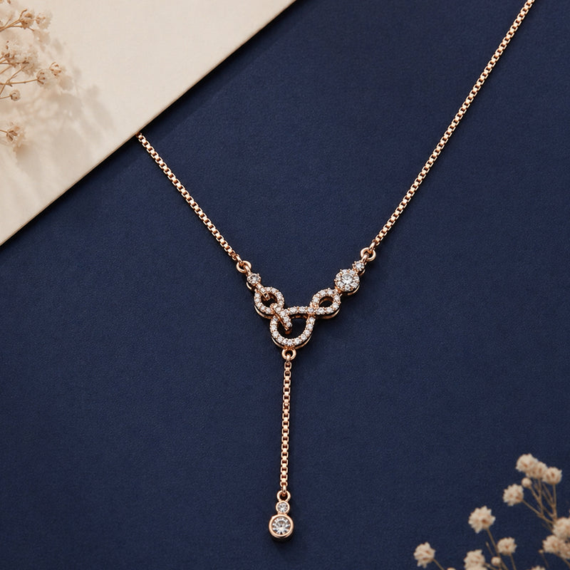 Crystal Infinity Rose Chain