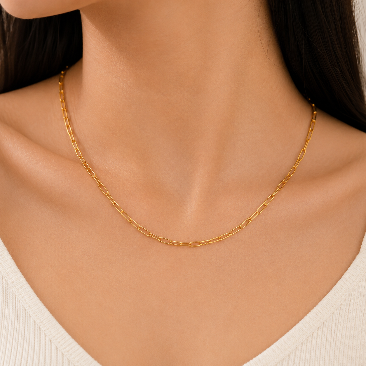 Rose Gold Paperclip Chain
