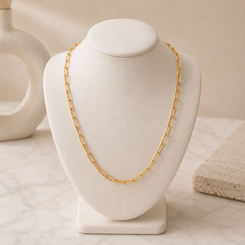 Rose Gold Paperclip Chain
