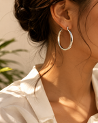 Classic Silver Hoop Earrings