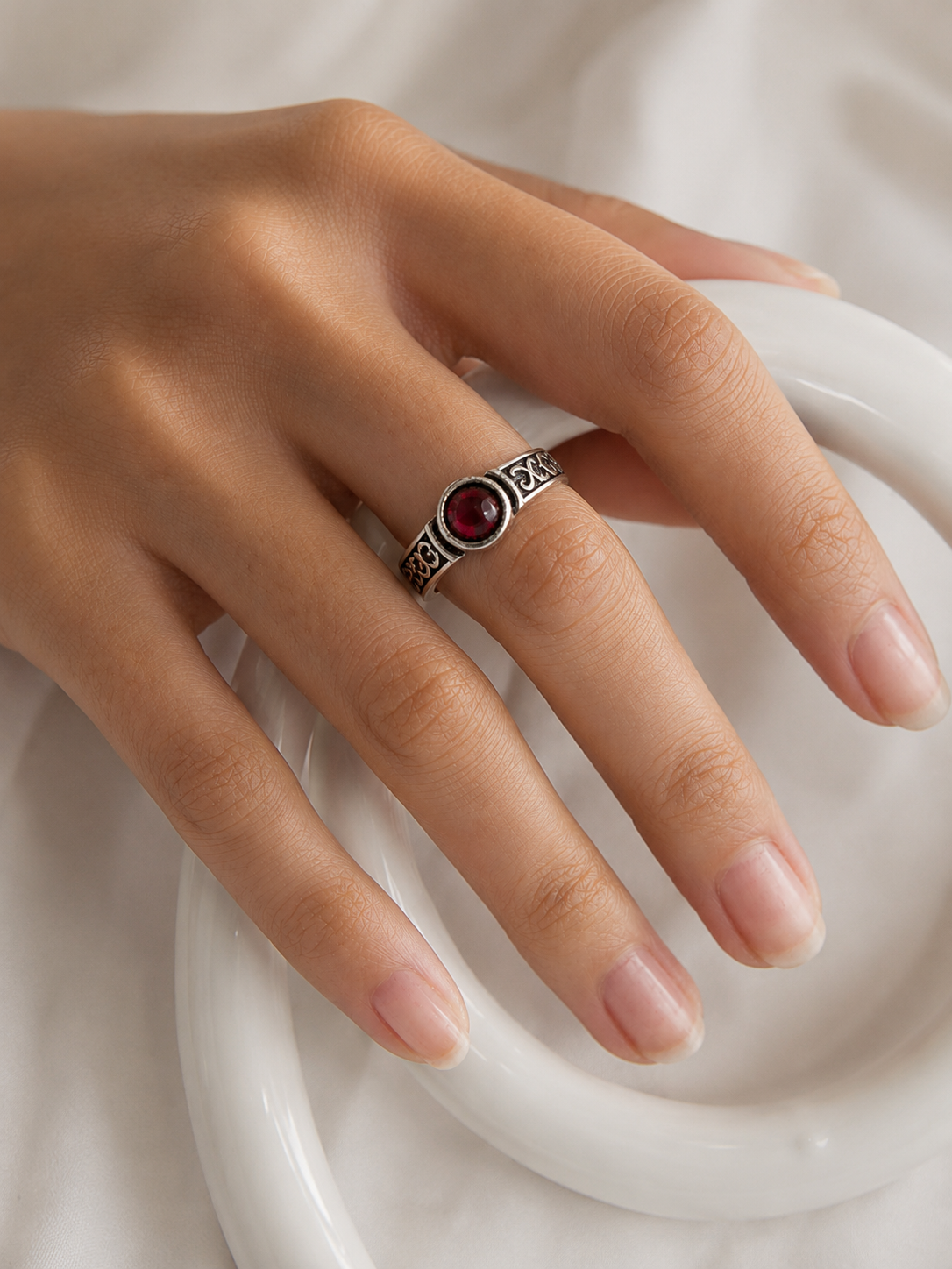 Vintage Ruby Stone Ring