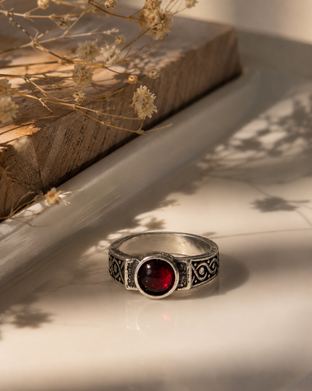 Vintage Ruby Stone Ring