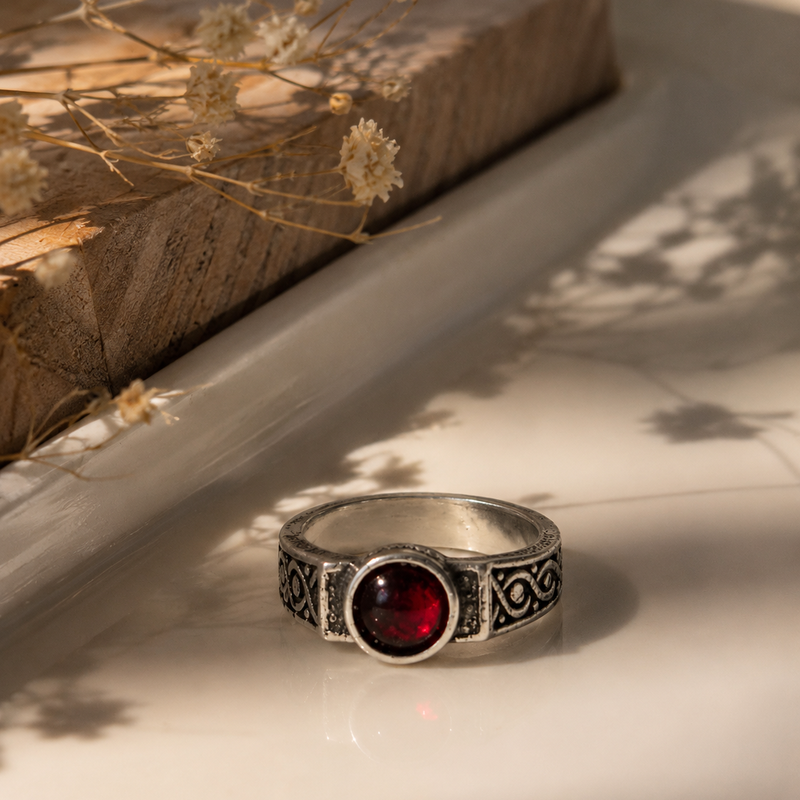 Vintage Ruby Stone Ring