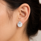Crystal Teardrop Stud Earrings