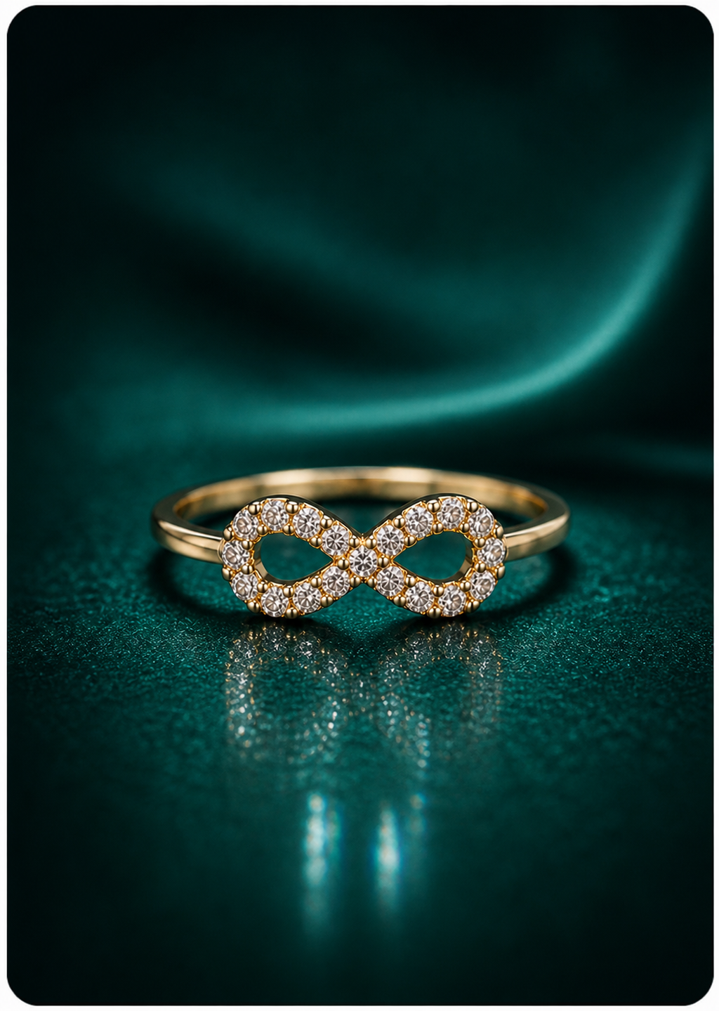 Infinity Crystal Ring