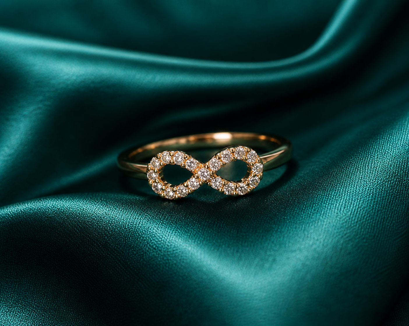 Infinity Crystal Ring