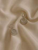 Double Circle Drop Earrings