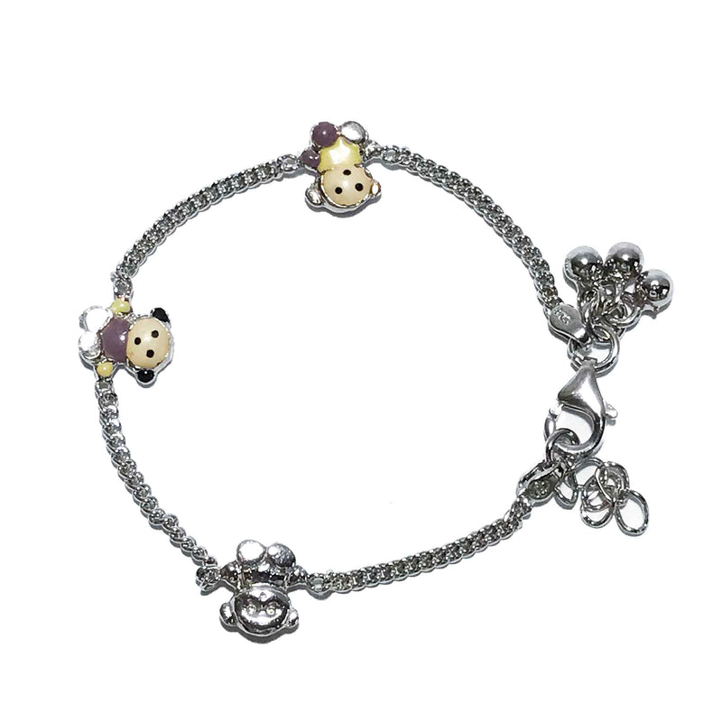 Teddy Bear Silver 925 Bracelet
