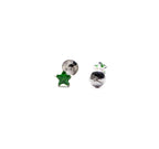 Green Star Silver 925 Studs