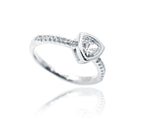 Zara White Silver 925 Ring