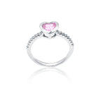 Pink Heart Silver 925 Ring
