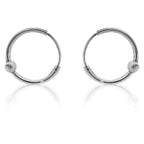 Silver Pipe Bali Pair For Men And Women Earring