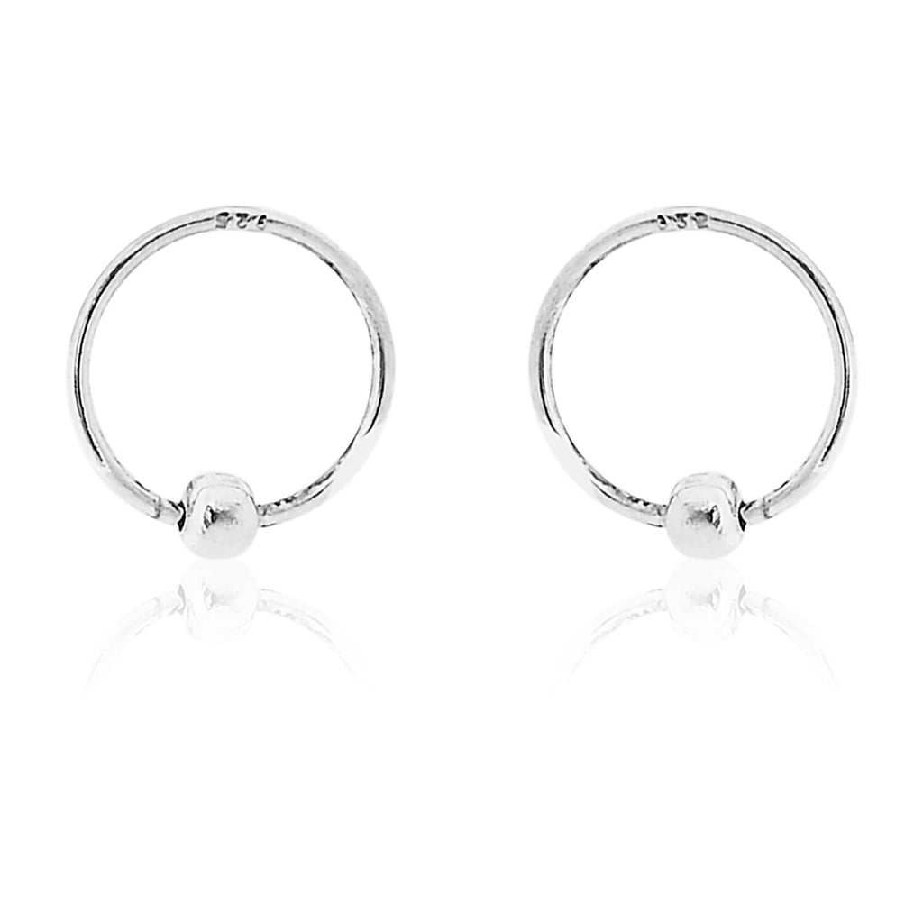 STERLING SILVER HOOP EARRING FOR Men