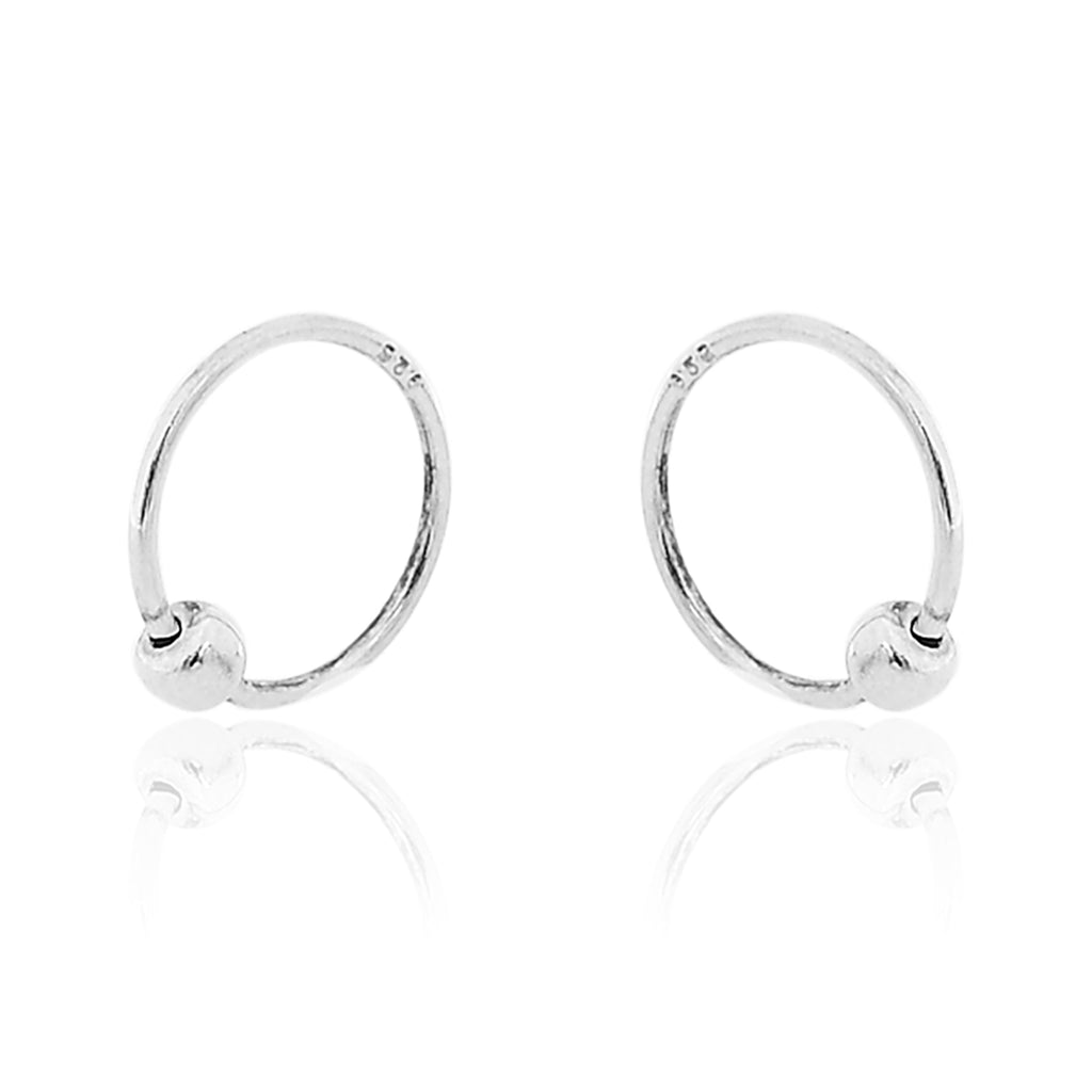 STERLING SILVER HOOP EARRING FOR Men
