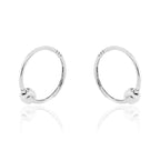 STERLING SILVER HOOP EARRING FOR Men