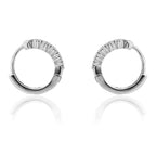 925 Sterling Silver Bali Huggie Feminine Earring