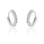 925 Sterling Silver Bali Huggie Feminine Earring