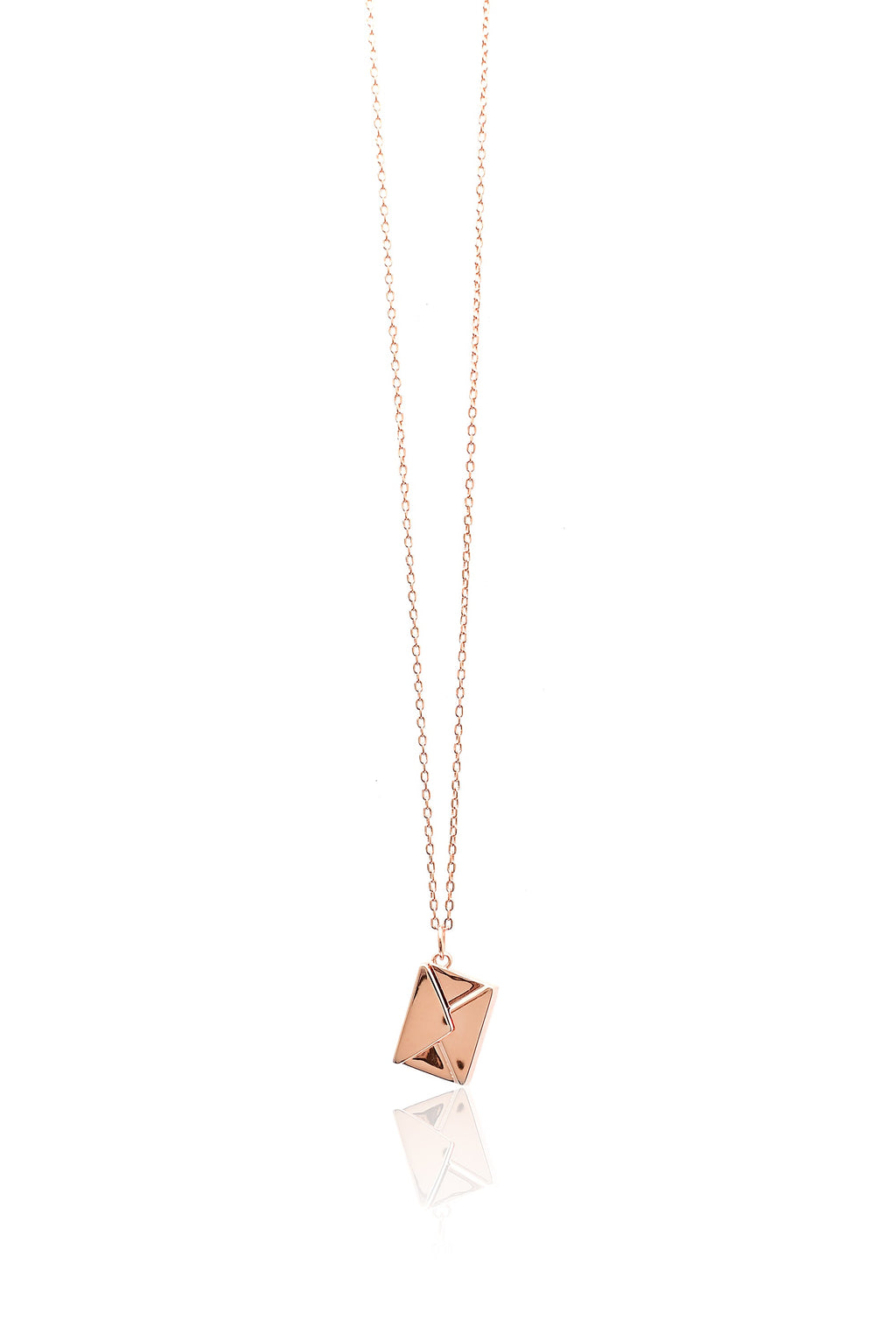 Secret Message Envelope Silver 925 Chain