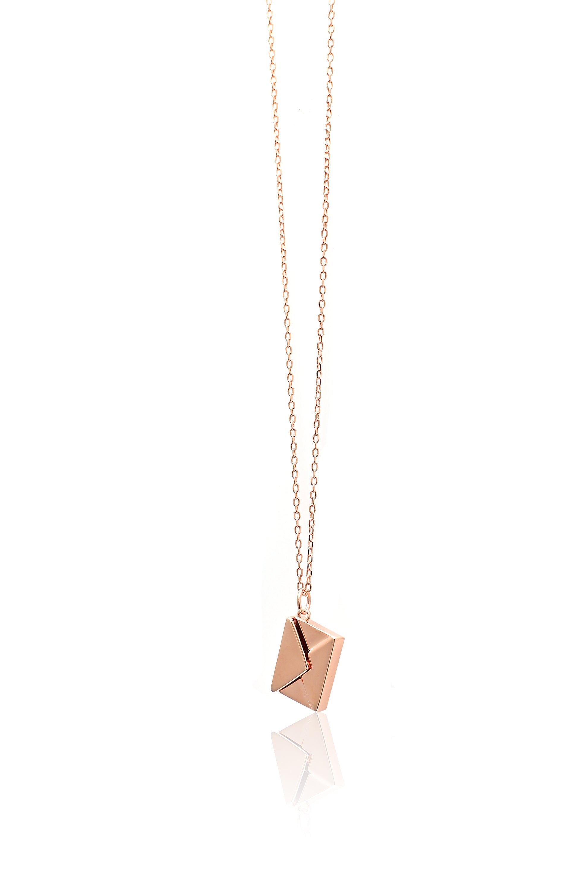 Secret Message Envelope Silver 925 Chain