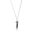 Couple Silver & Black Silver 925 Chain