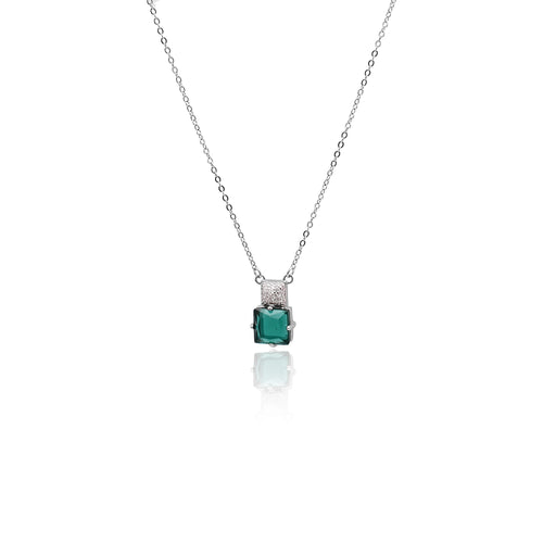 Appealing Green Silver 925 Chain